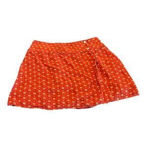 Hennes Collection Orange Wrap Skirt Daisy Size 40/8